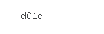 Captcha: d01d